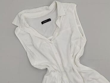 czerwony stanik pod białą bluzkę: Reserved, Koszula damska, rozmiar S — 1