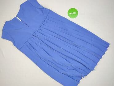 niebieska sukienki midi: Sukienka damska, rozmiar L — 5