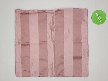 do oddania: Różowa kosmetyczka/etui z tkaniny z połyskiem, w szerokie pionowe pasy — 2