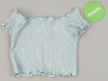 niebieskie t shirty: Top damski, S — 3