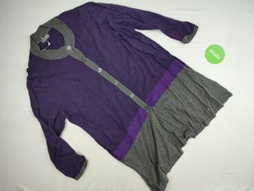 fioletowy sweter reserved: Kardigan damski, 3XL — 2