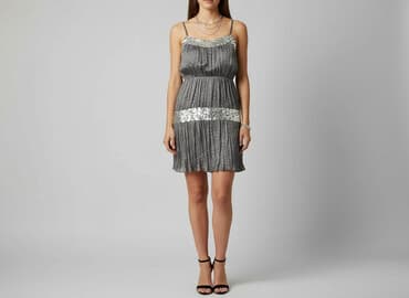 srebrne sukienki z cekinami: New look 915 generation, Sukienka damska, rozmiar M — 1