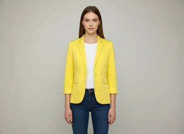 pomarańczowa marynarka mohito: Fishbone, Marynarka damska, rozmiar L — 7