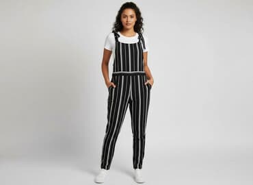 kombinezon damski w paski: Wybierz, Kombinezon damski, rozmiar L — 6