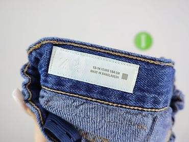 top crop zara: Spodnie jeansowe, Zara, 14 lat, 164, stan - Idealny — 4