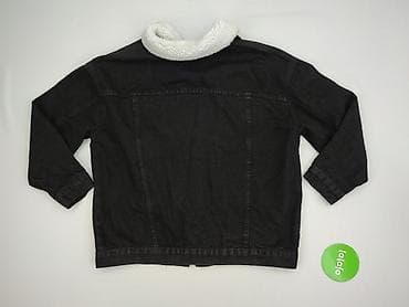 age bluza: Męska czarna kurtka jeansowa z kołnierzem z imitacji baranka (sherpa) — 3