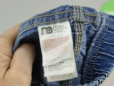 джинсова куртка: Denim pants, 3-6 months, condition - Good — 4