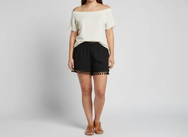 krótkie spodenki skórzane damskie: Szorty damskie, rozmiar XL — 7