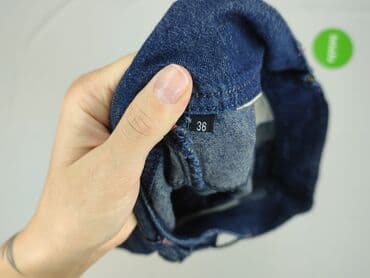 jeansy cropped damskie: Spodnie 3/4 damskie, rozmiar S — 4