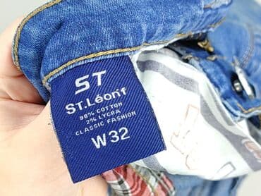 krótkie spodenki jeansowe męskie: Szorty dla mężczyzn, rozmiar L — 5