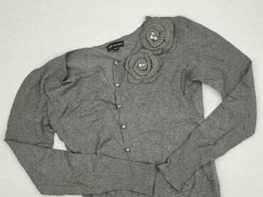 sweter w paski z serduszkiem: JS Millenium, Kardigan damski, rozmiar One size — 1