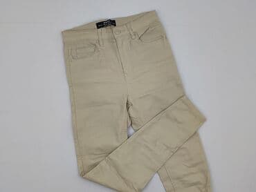 beżowe buty na koturnie ccc: Stradivarius, Spodnie materiałowe damskie, rozmiar S — 1