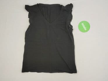 bluzka czarna z dekoltem v: Women's blouse, size S — 3