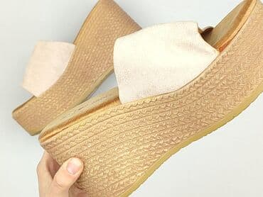 buty złote ccc: Klapki damskie, rozmiar 39 — 5