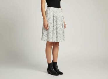 spódnice midi pudrowy róż: Spódnica damska, rozmiar L — 1