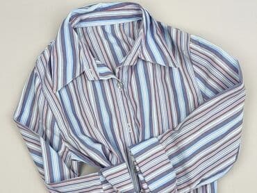 koszula damska w niebieskie paski: Women`s shirt, size M — 1