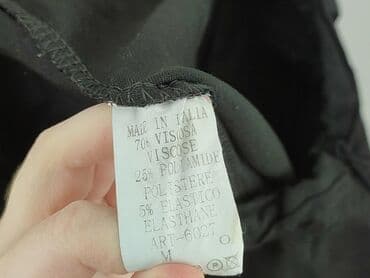 jeansy paper bag reserved: Material trousers for women, size M — 4