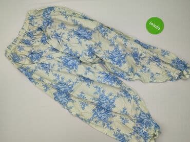 krótkie spodenki z szerokimi nogawkami: Spodnie materiałowe damskie, rozmiar L — 3