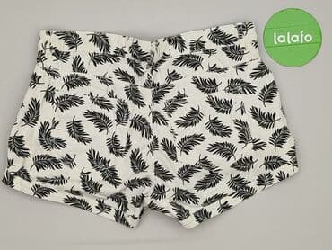 białe krótkie spodenki: H&M, Szorty damskie, rozmiar S — 4