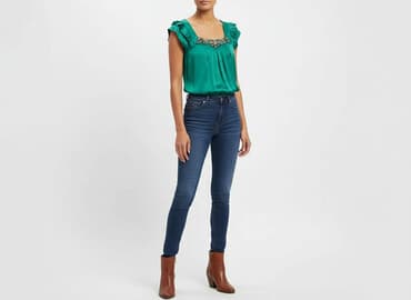 eleganckie bluzki z bufiastymi rękawami: Star by Julien Macdonald, Bluzka damska, rozmiar S — 1