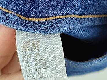 hm zielony top: Spodnie jeansowe, H&M, 3-6 miesięcy, stan - Bardzo dobry — 4