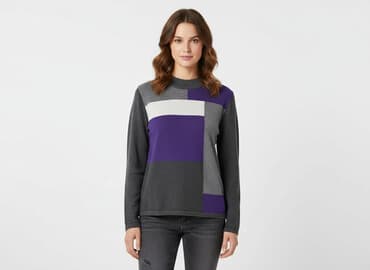 buty na koturnie z futerkiem: Petite, Sweter damski, rozmiar S — 6