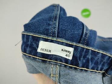 tally weijl spodnie z wysokim stanem: Denim, Jeansy damskie, L — 5