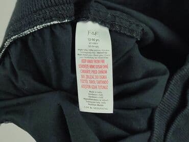 spodnie woskowane czarne: Sweatpants, 14 years, 158/164, condition - Very good — 5
