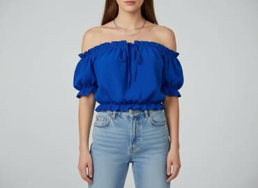 bluzka damska na jedno ramię: Bluzka damska, rozmiar S — 1