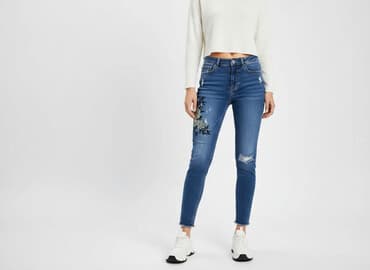 bershka dżinsy atomówki: Bershka, Jeansy damskie, rozmiar XS — 8