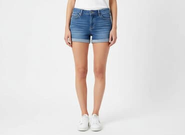 spodenki damskie jeansowe krótkie: George, Szorty damskie, rozmiar M — 7