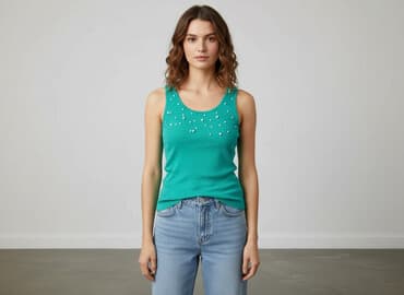 koszulka na ramiączkach jedwabna: Zava, T-shirt damski, rozmiar S — 8