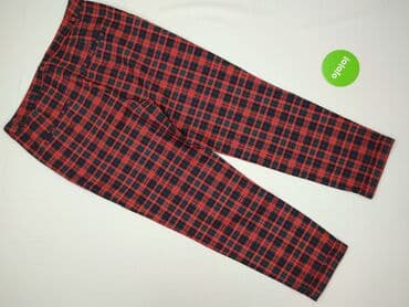 marynarka w kratę damska h m: H&M L.O.G.G., Spodnie materiałowe damskie, rozmiar XL — 3