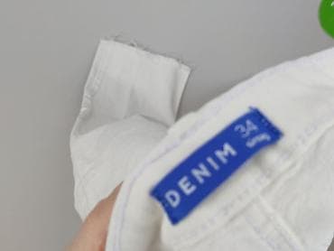 biale jeansy: Denim, Jeansy damskie, rozmiar 2XS — 4