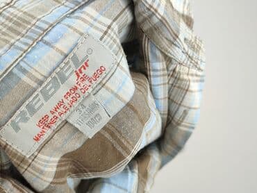 Kids' Clothes: Shirt 3-4 years, condition - Perfect, pattern - Cell, color - Brown — 4