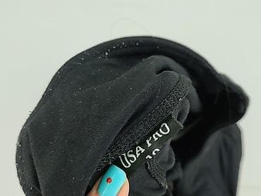 leginsy push up: Czarne damskie spodnie/legginsy typu flare - Fason: dopasowane u — 4