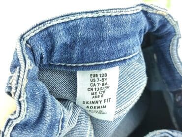 srebrne sandały deezee: Spodnie jeansowe, 8 lat, 128, stan - Bardzo dobry — 4