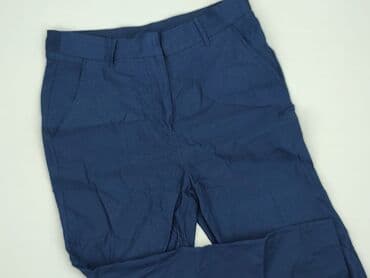 granatowe chinosy damskie: Spodnie materiałowe damskie, rozmiar L — 1