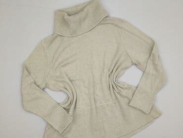 sweter piórkowy na drutach: Golf damski, rozmiar XL — 1