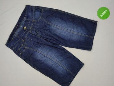 jeansy cropped damskie: Spodnie 3/4 damskie, rozmiar L — 2