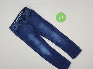 łaty na spodnie do prasowania: Spodnie jeansowe, Pepperts!, 7 lat, 116/122, stan - Idealny — 2
