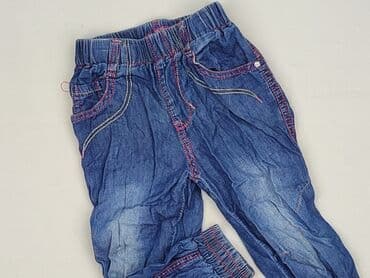 dad fit spodnie: Spodnie jeansowe, Niebieski Księżyc, 9-12 miesięcy, stan - Bardzo dobry — 1