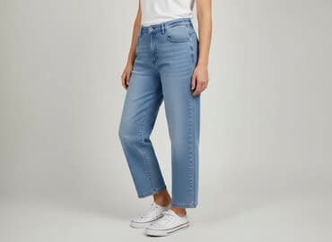 dżinsy z wyższym stanem: Jeansy damskie, rozmiar S — 5