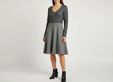 sukienka na drutach krok po kroku: Sukienka damska, rozmiar S — 1