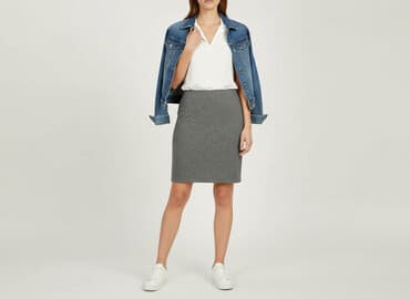 plisowane spódnice szara: Spódnica damska, rozmiar S — 6