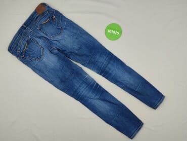 jeansy z asymetrycznym zapieciem: Jeansy damskie, rozmiar S — 3