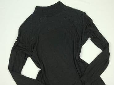 bluzka czarna z tiulem: Women's blouse, size S — 1