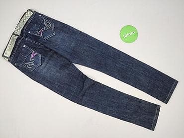 mini spodniczki: Spodnie jeansowe, 13 lat, 158, stan - Idealny — 3