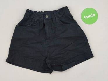 krótkie spodenki z wysokim stanem czarne: Sinsay, Szorty damskie, rozmiar 2XS — 2