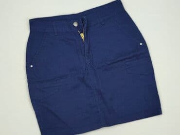 granatowa spódnice mini: Janina, Spódnica damska, rozmiar S — 2